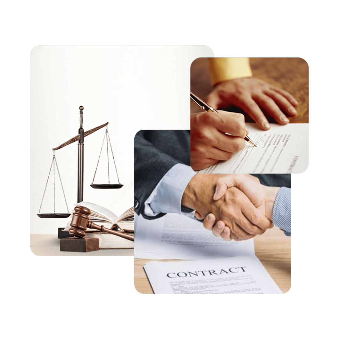 Handshake over contract document